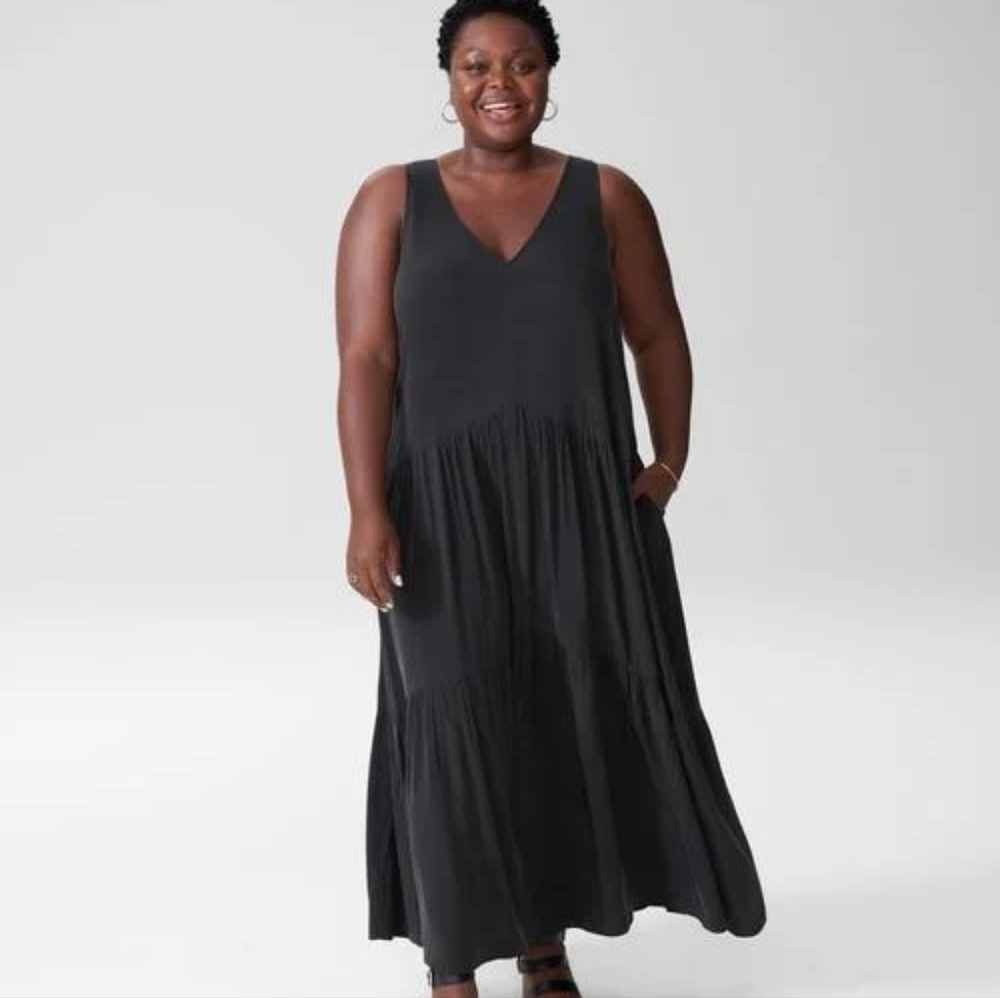 4XS Universal Standard Emily Cupro Maxi NWT